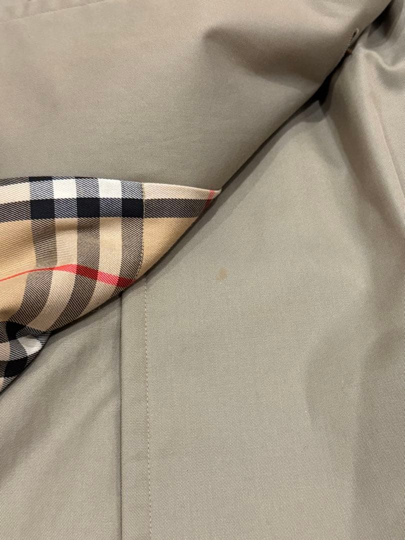 バーバリー BURBERRY 玉虫色　トレンチコート ノバチェック 白タグ