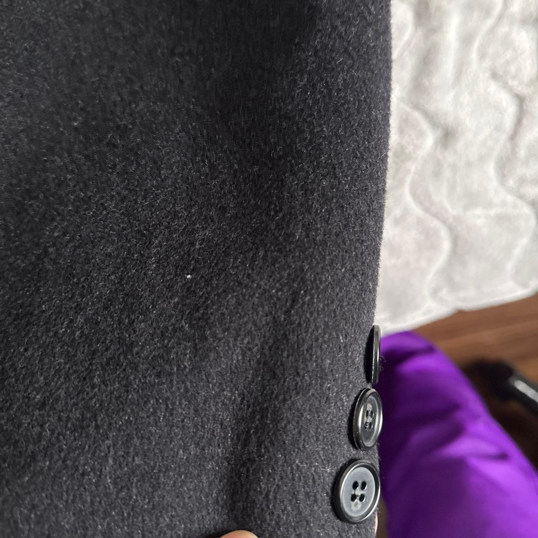 Vintage 80s 90s カシミヤ混 ダブル マキシ ロング コート