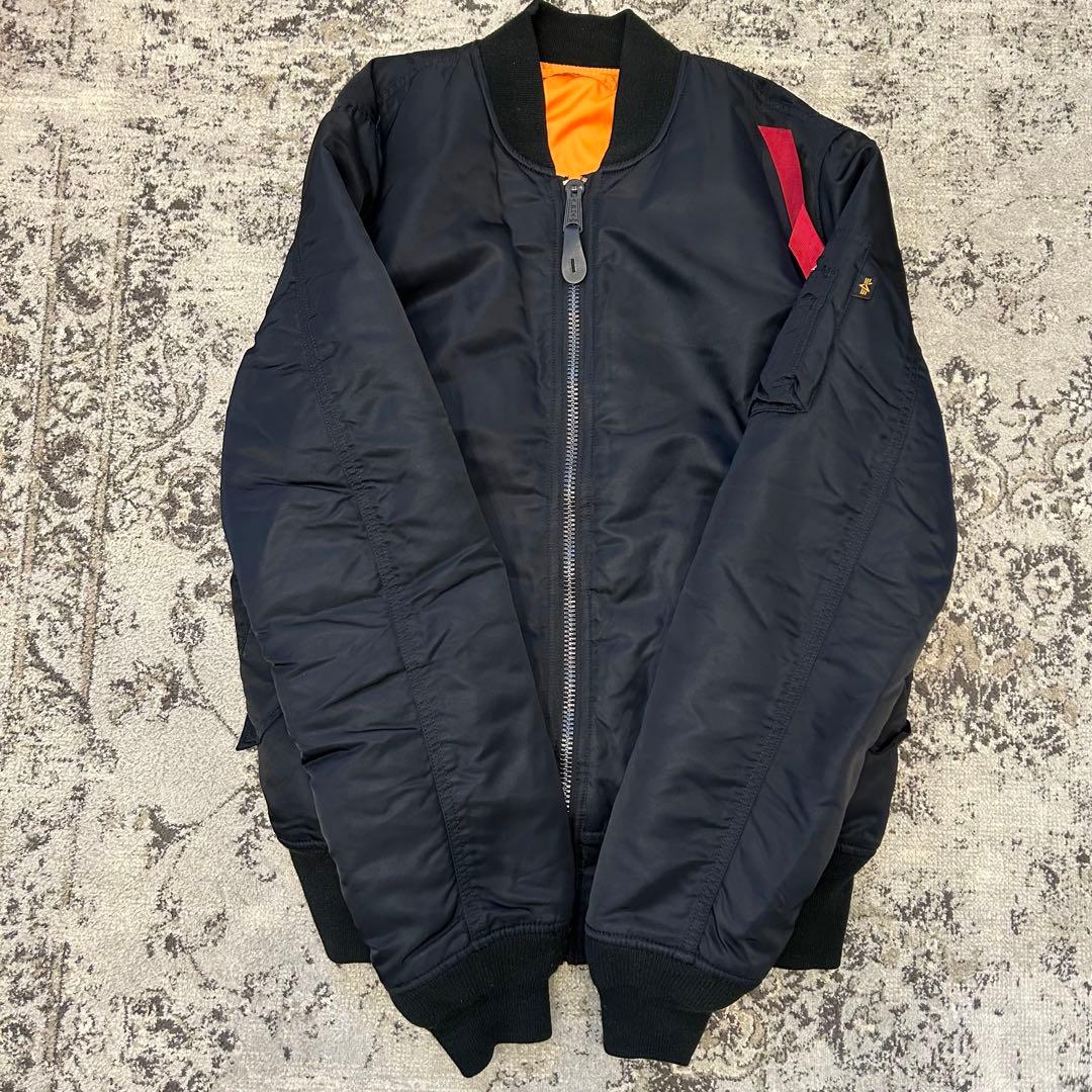アルファALPHA INDUSTRIES MA-1 フライトジャケット XL 黒