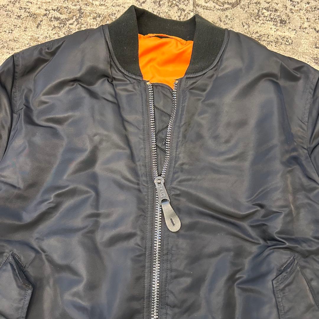 アルファALPHA INDUSTRIES MA-1 フライトジャケット XL 黒