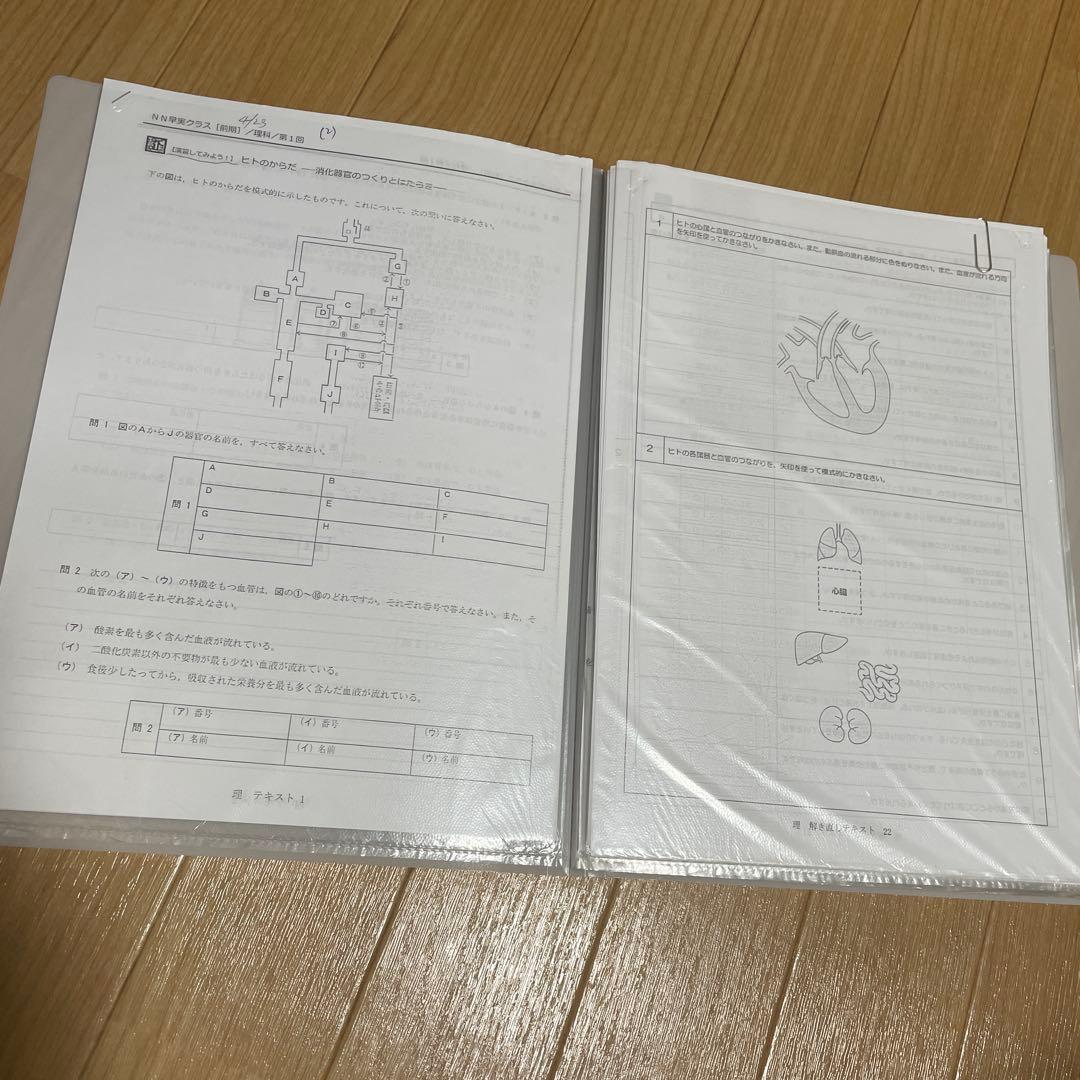 2024年度受験用の早稲田アカデミー NN早実前期 テキスト　おまけ付き