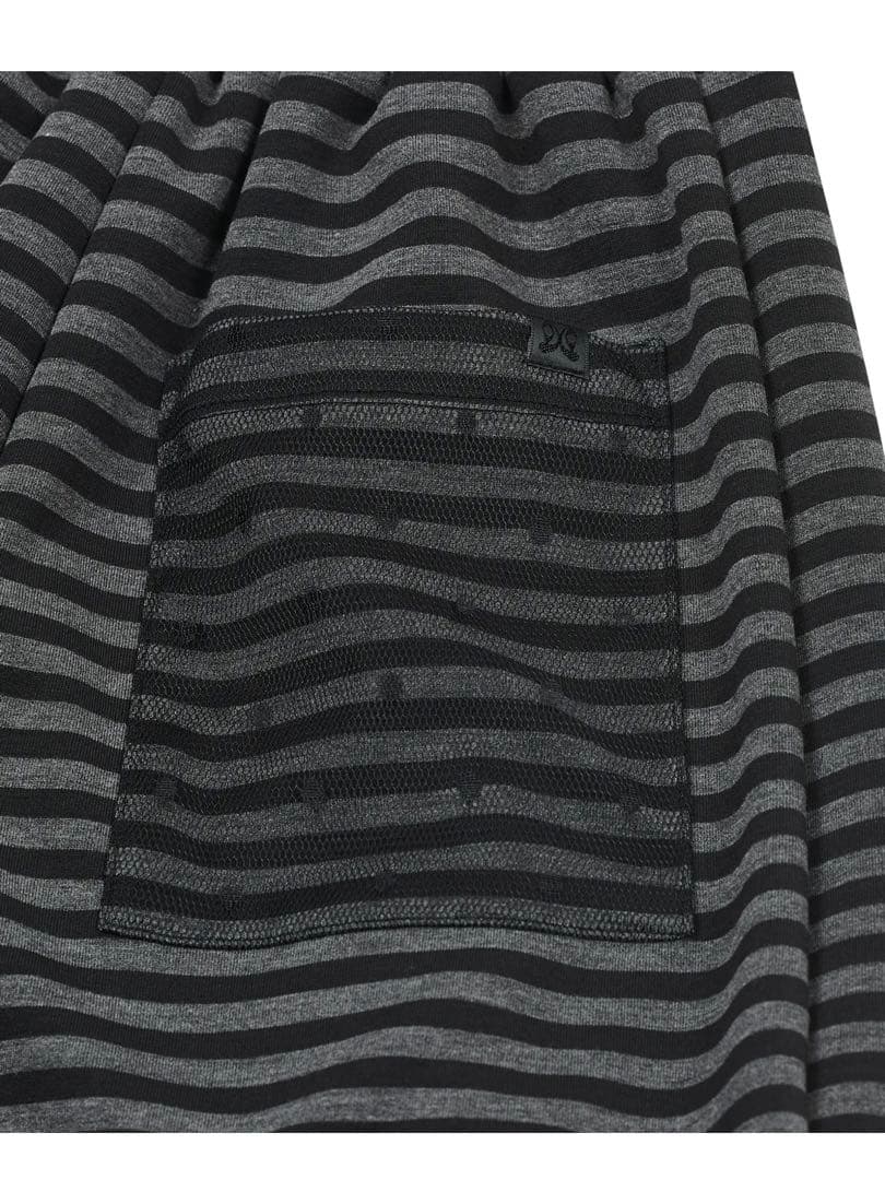 パンツ TYPESERVICE Mixed Pattern Ruffled Pants