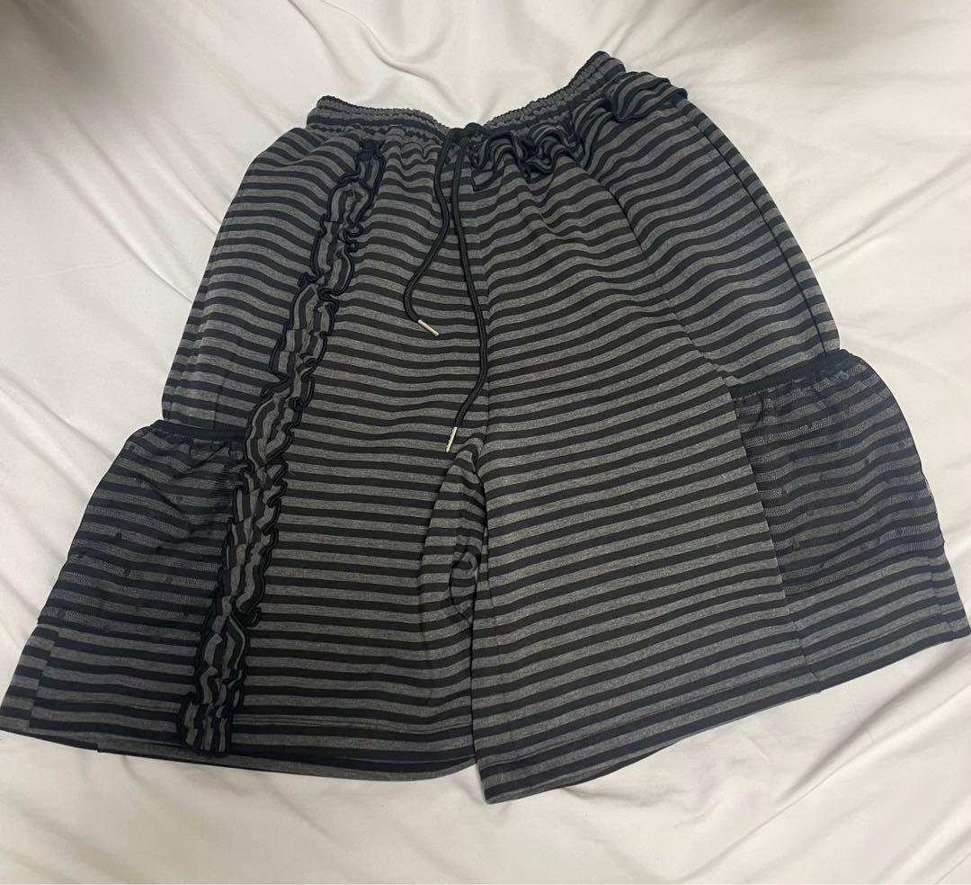 パンツ TYPESERVICE Mixed Pattern Ruffled Pants