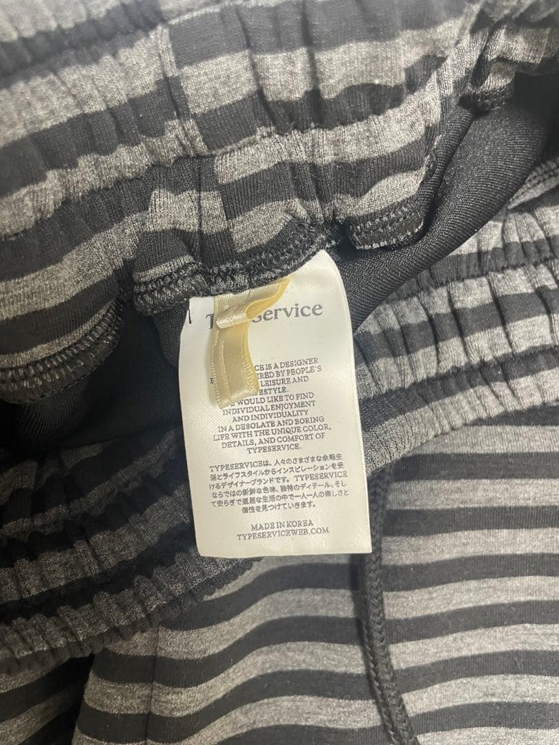 パンツ TYPESERVICE Mixed Pattern Ruffled Pants