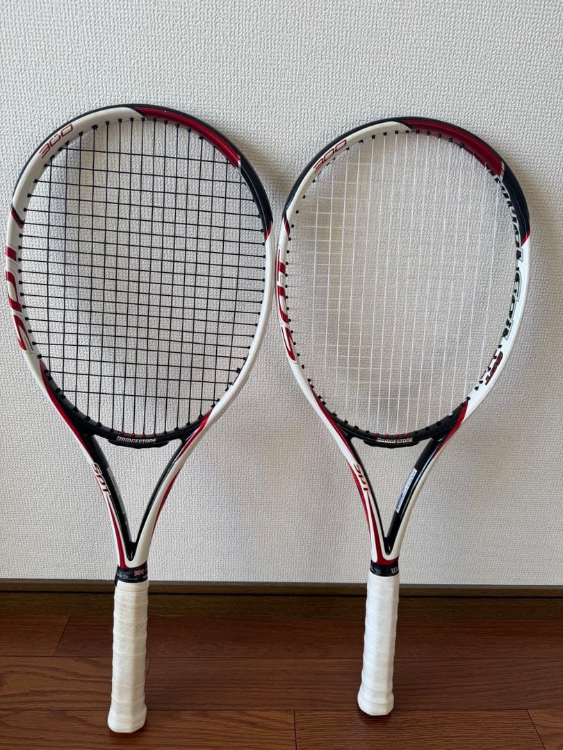 美品ブリヂストン デュアルコイル SPT 300 テニスラケット2本セット G2