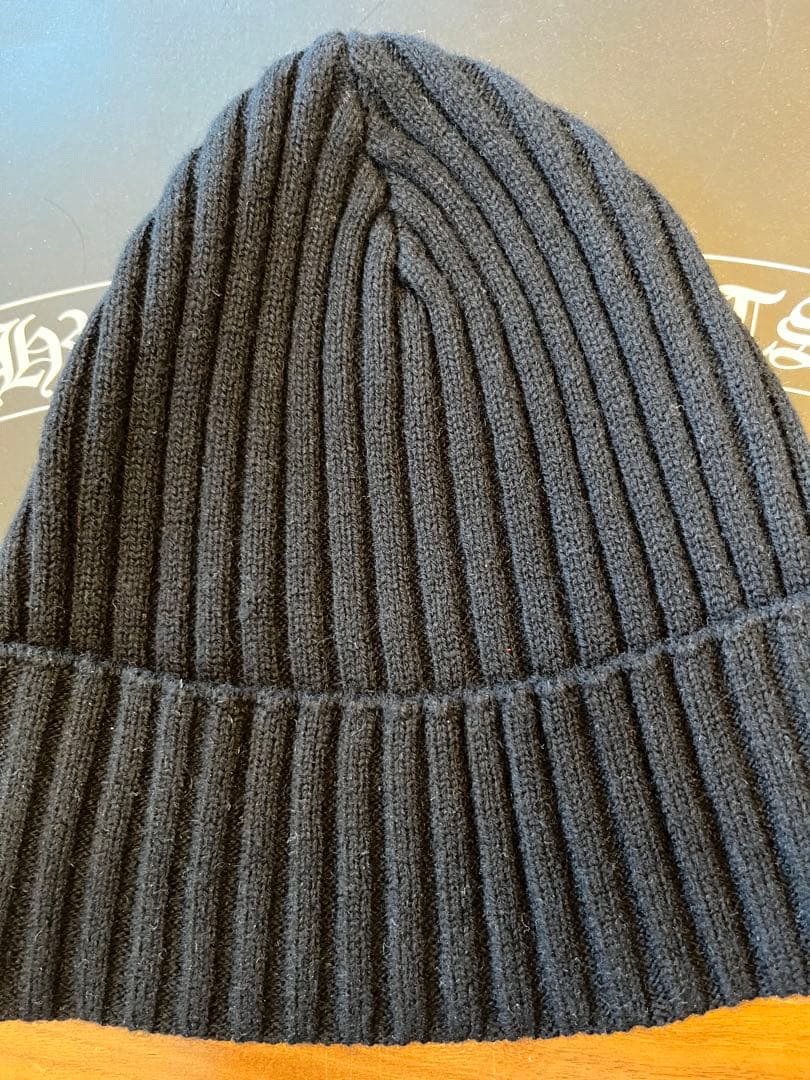 【新品】CHROME HEARTS カシミア　ビーニー　クロスパッチ