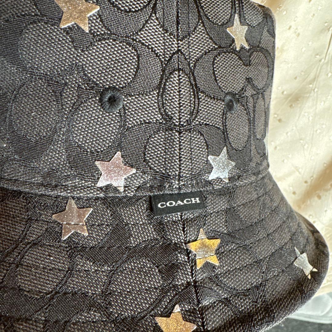 COACH バケットハット 星型装飾付き