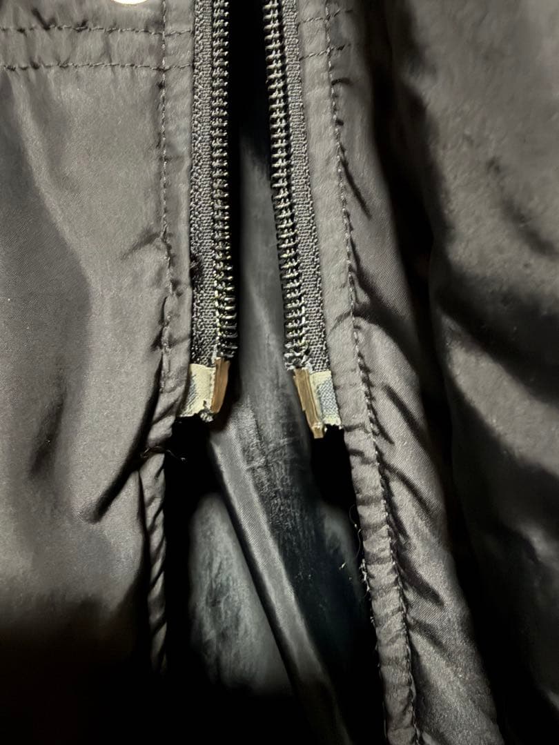 ASICS アシックス ロングベンチコート 黒×金 M JASPO 中綿 防寒