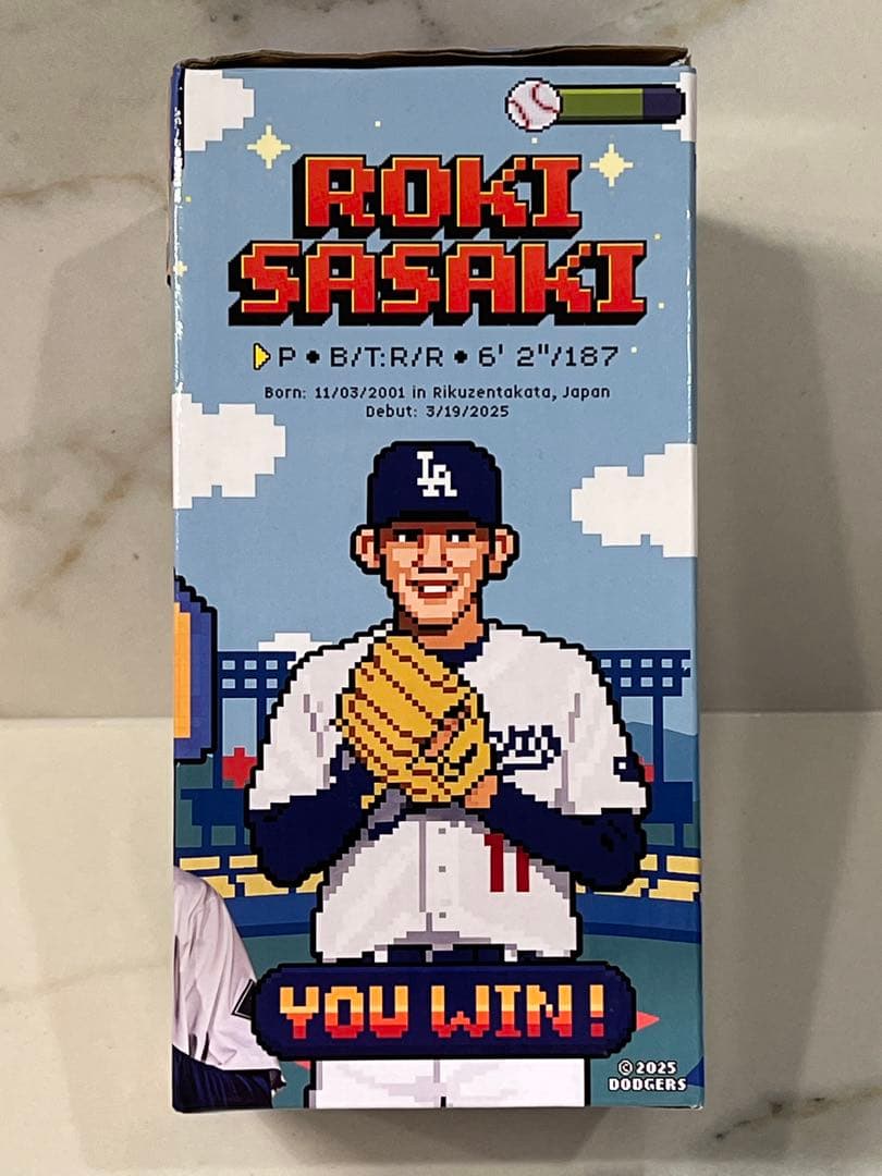 【未開封】ドジャーズ　佐々木朗希　ボブルヘッド