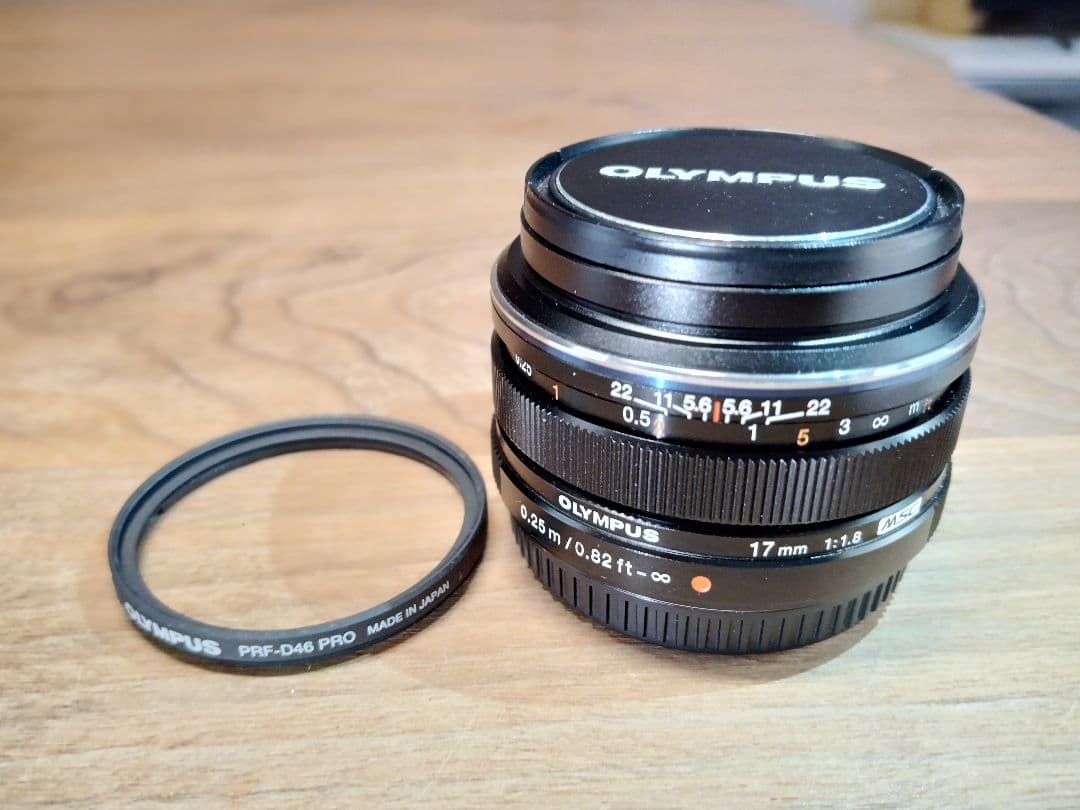 最終価格レンズプロテクター付 OLYMPUS M.ZUIKO 17mm F1.8