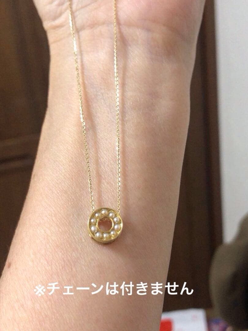激レア　アガットK18 パール　サークルチャーム