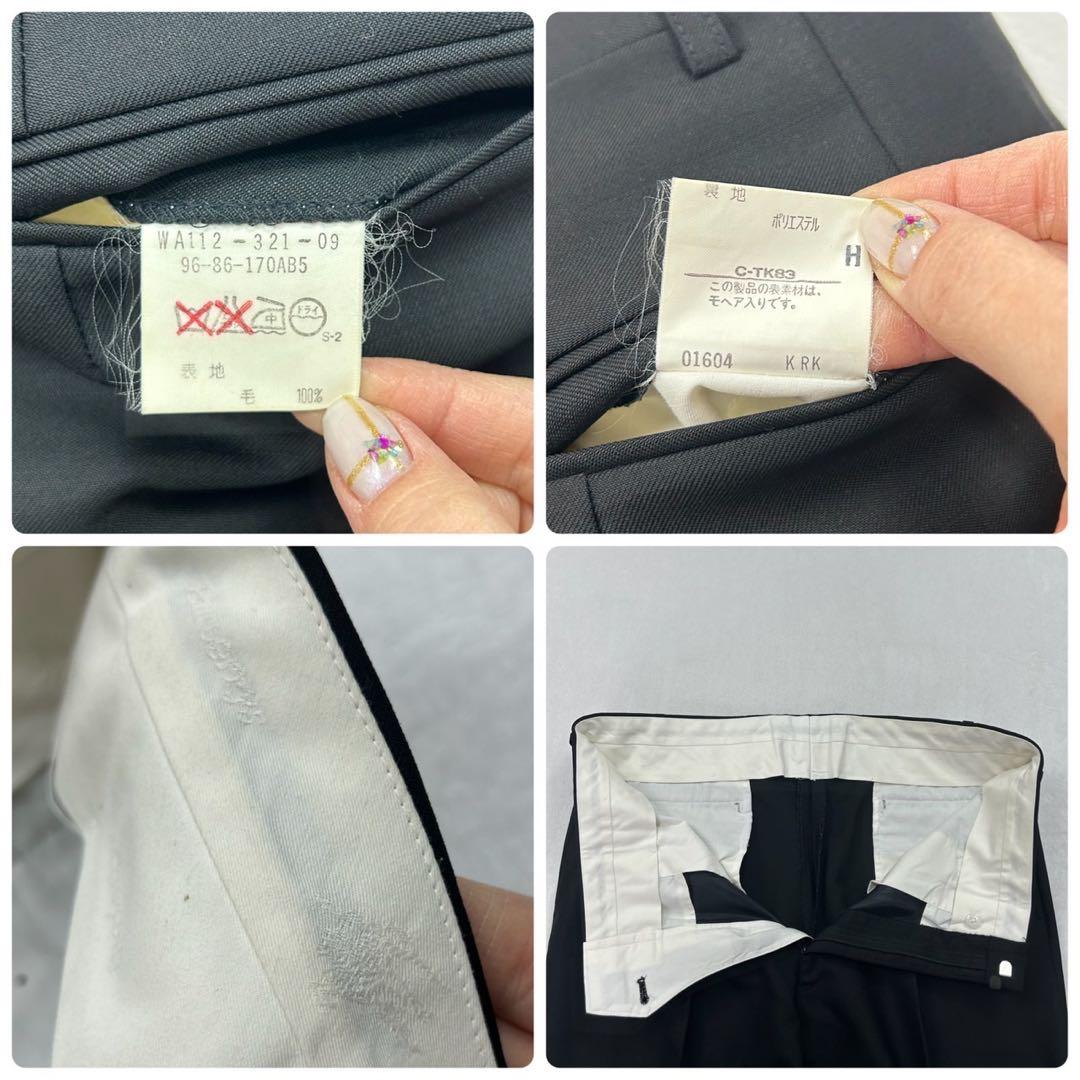 E920 美品 AB5 M バーバリー フォーマル タキシード スーツ メンズ