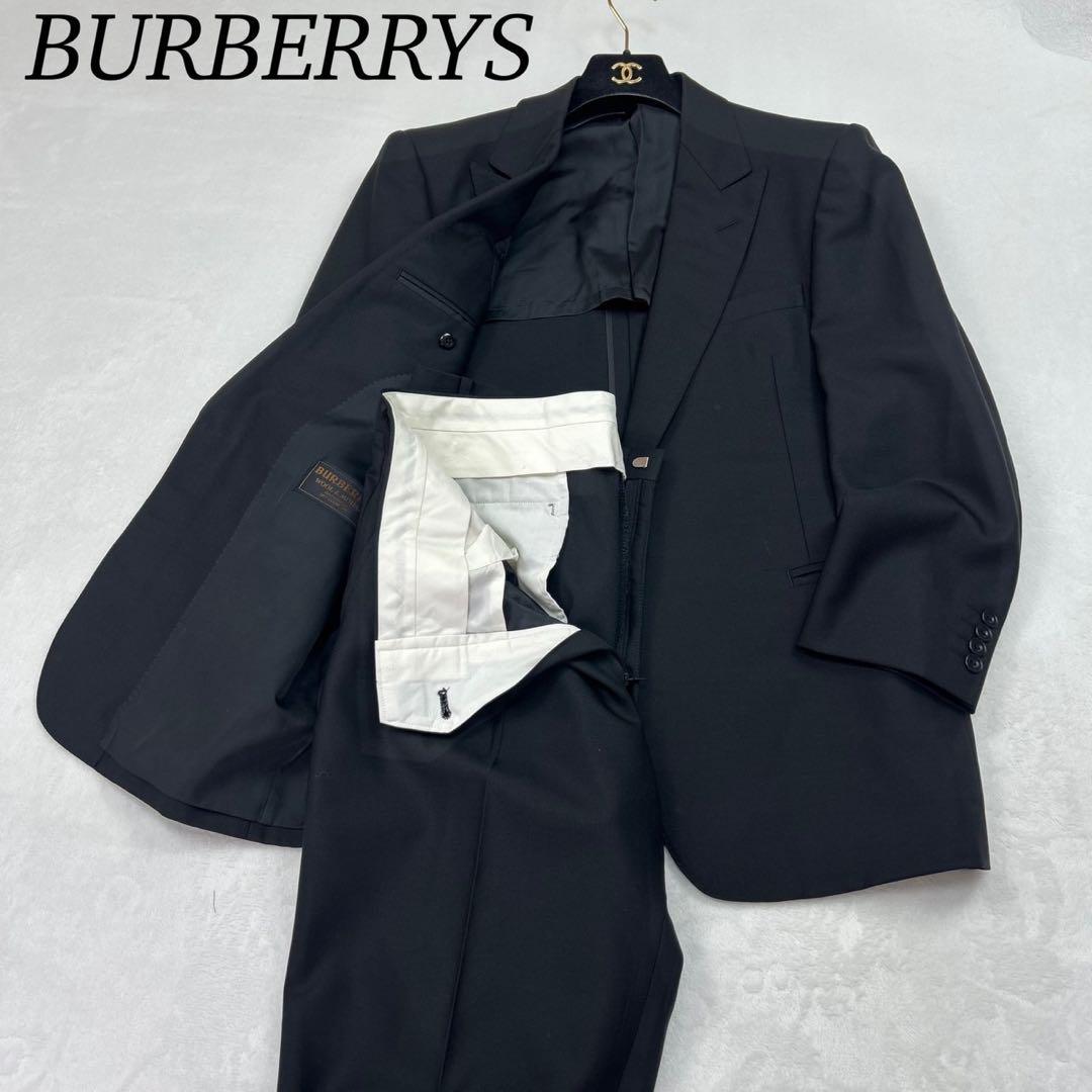 E920 美品 AB5 M バーバリー フォーマル タキシード スーツ メンズ