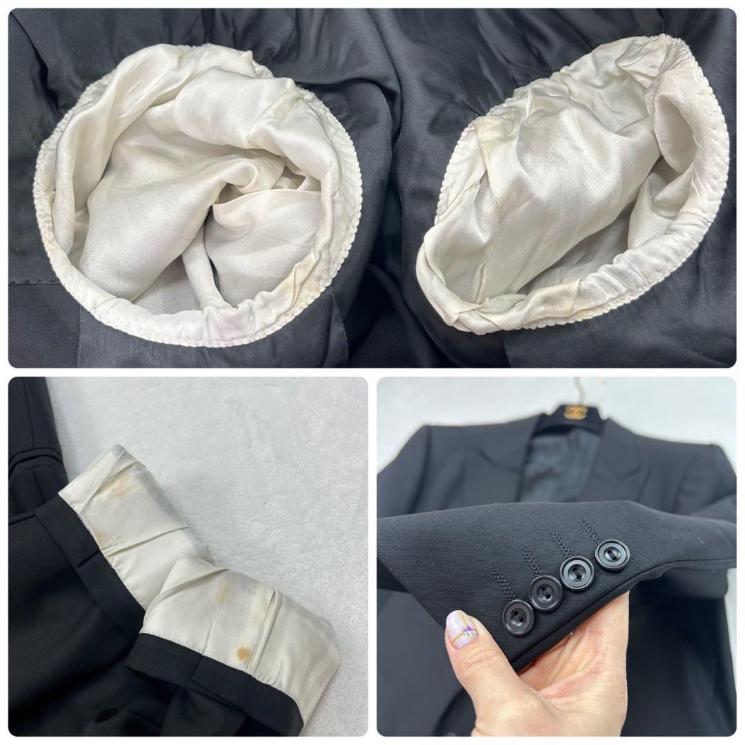 E920 美品 AB5 M バーバリー フォーマル タキシード スーツ メンズ