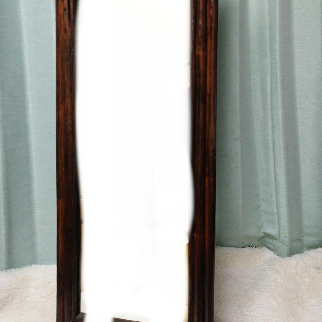 p*l様 レトロ　　ラタン　スタンドミラー　姿見