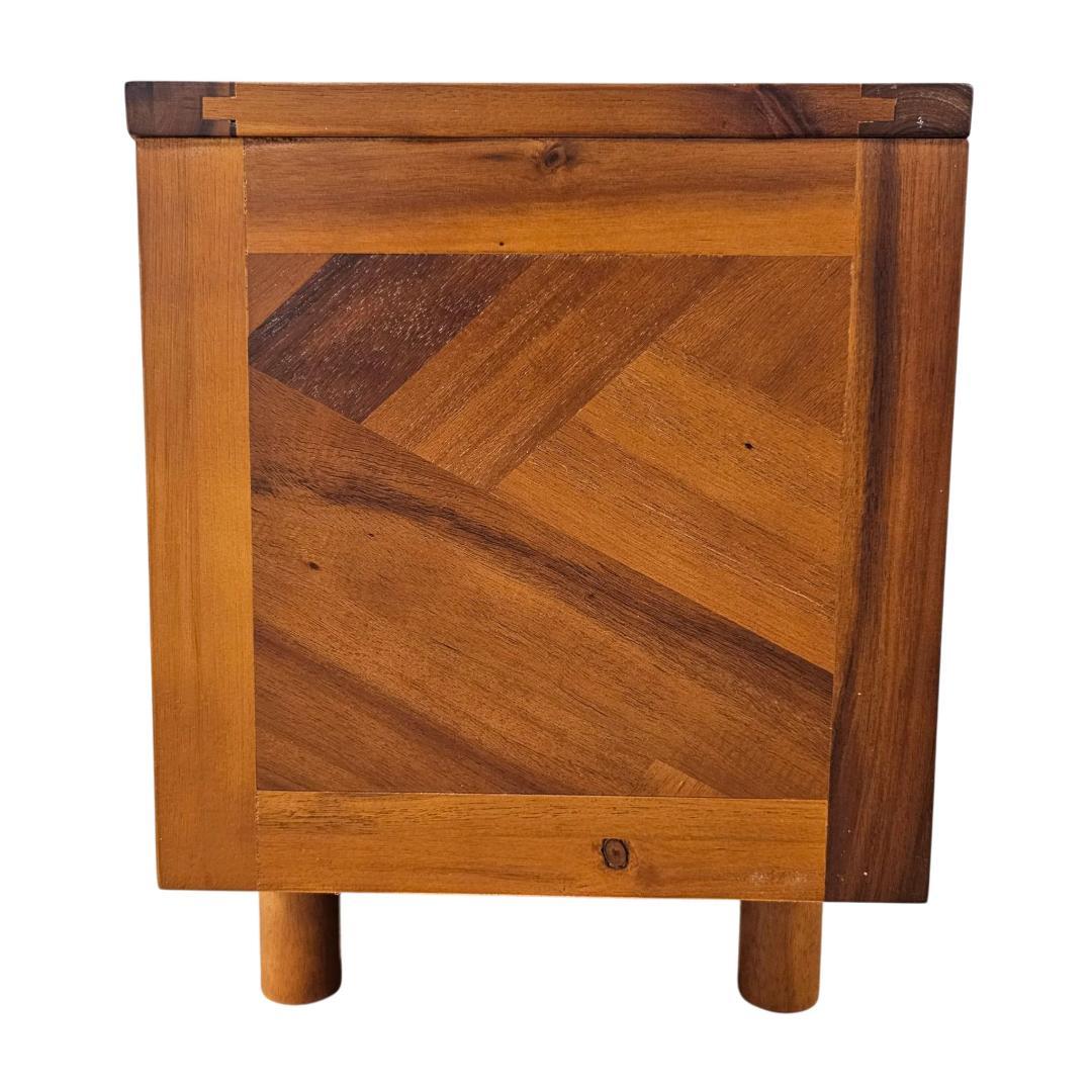 木製 TVボード ローボード 寄木 ヘリンボーン風 天板 収納付き テレビ台