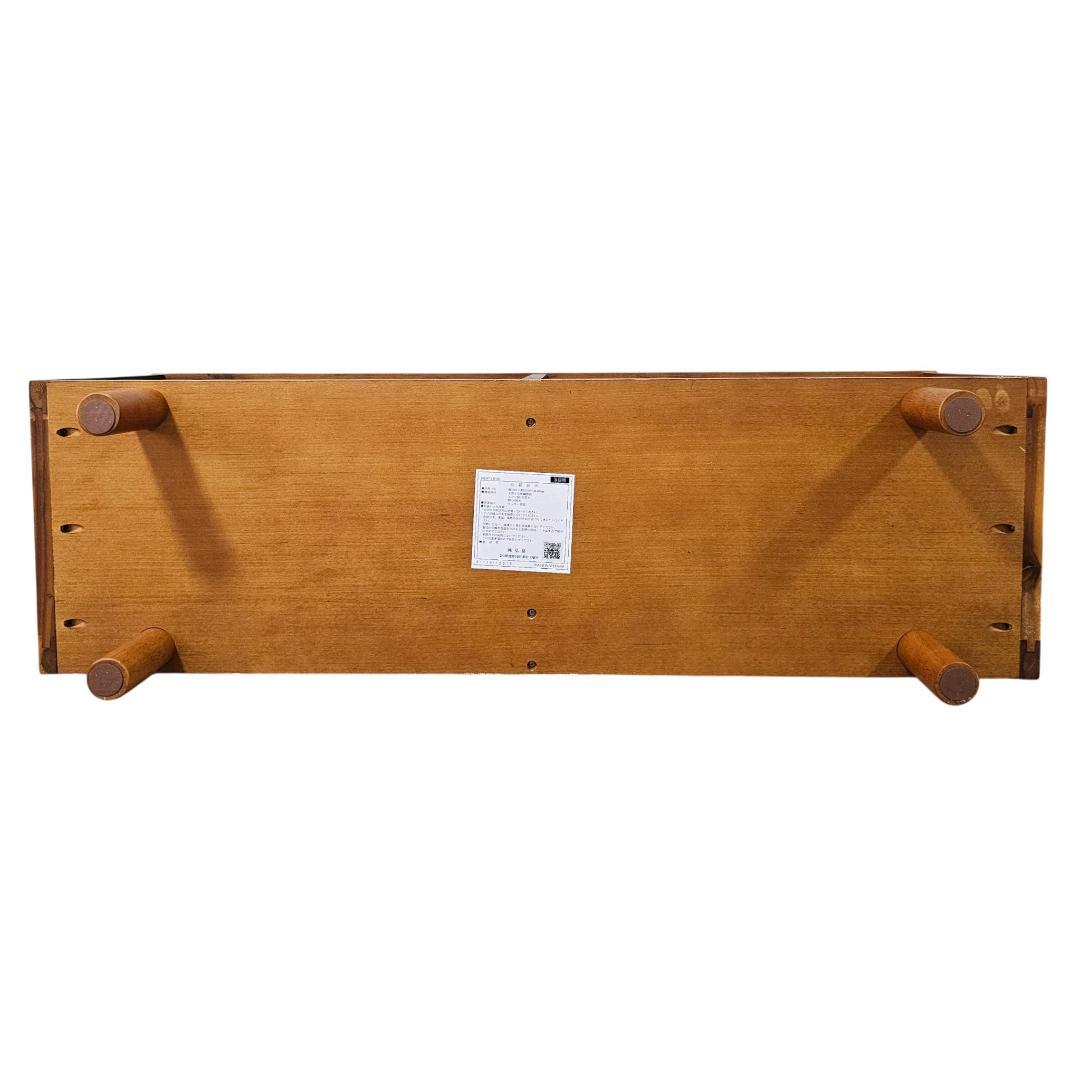 木製 TVボード ローボード 寄木 ヘリンボーン風 天板 収納付き テレビ台