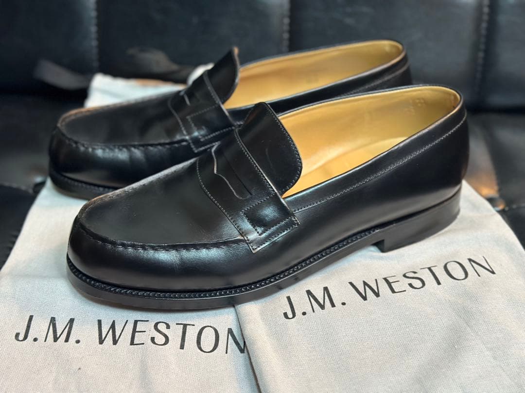 J.M. WESTON 黒ローファー 6D