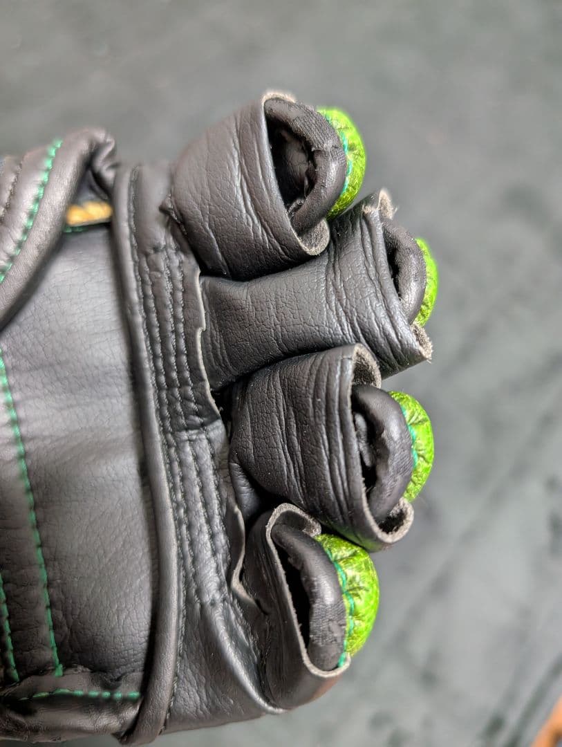 RIZIN グリーン オープンフィンガーグローブ　Sサイズ