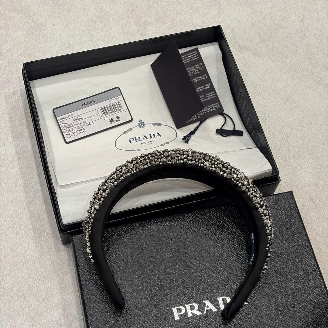 プラダ PRADA l Satin ヘッドバンド