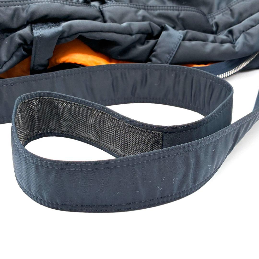 美品 ポーター タンカー 2way ボストン ダッフルバッグ アイアンブルー