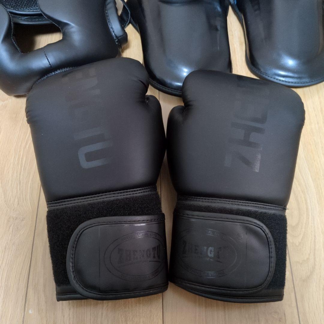 ZHENGTU レガース ヘッドギア 8オンスグローブ