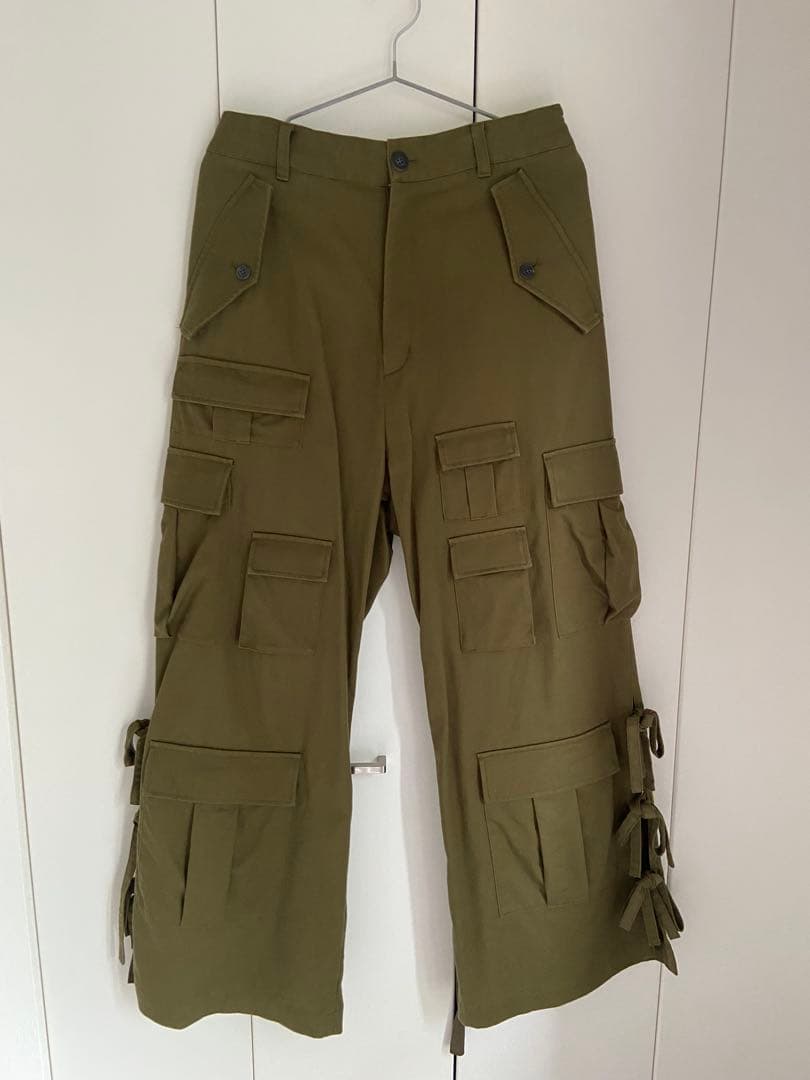 MAISON SPECIALマルチポケットワイドサイドスリットカーゴパンツ