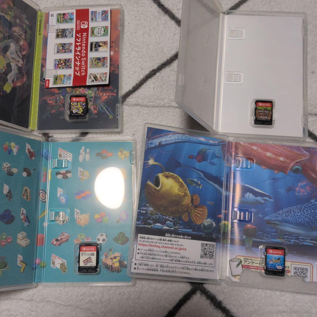 switch　ソフト　スプラトゥーン3　　マイクラ　アソビ大全　釣りスピ