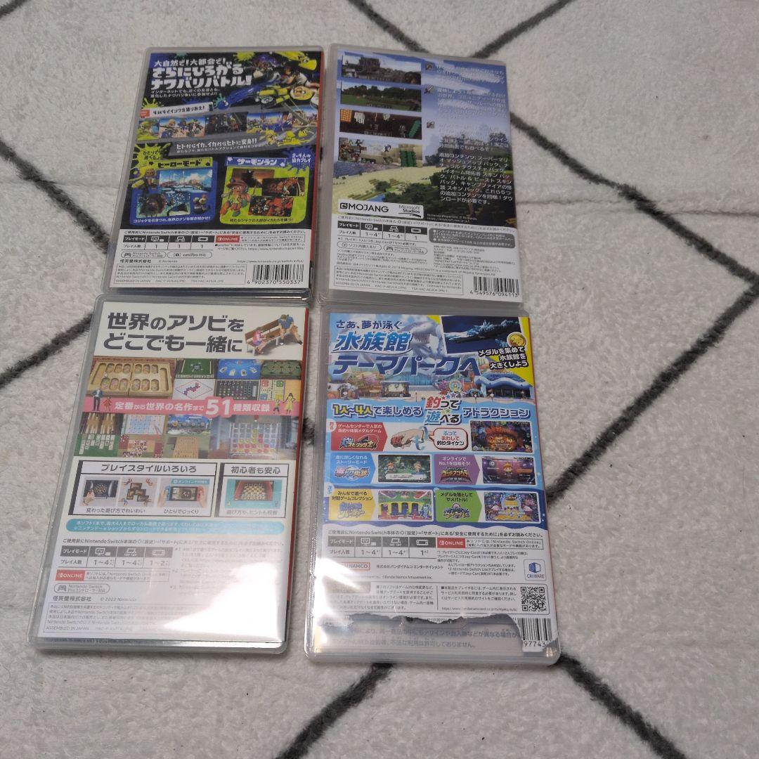 switch　ソフト　スプラトゥーン3　　マイクラ　アソビ大全　釣りスピ