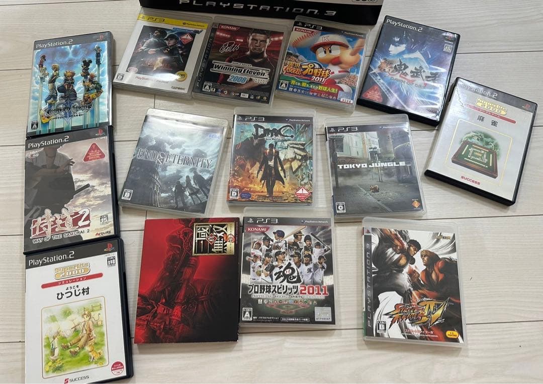 PS3 PS2ソフト5つ　PS3ソフト8つ　コントローラー2つ