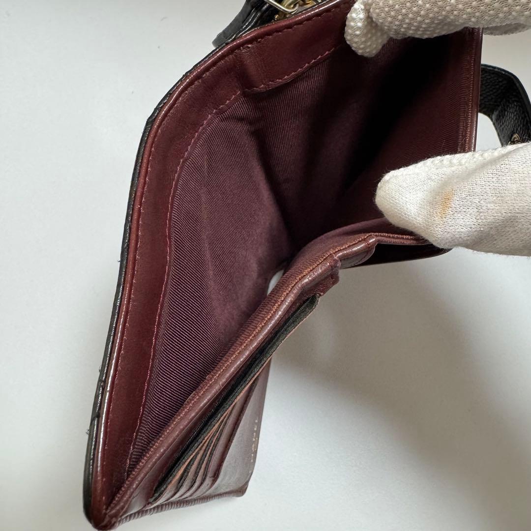 CHANEL シャネル 二つ折り財布 マトラッセ キャビアスキン ココマーク