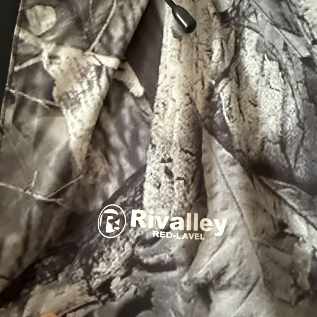 Rivalley 迷彩柄 ウィンドブレーカー フード付き