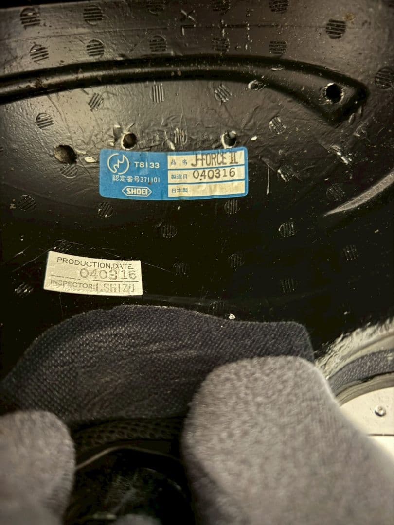 SHOEI J-Force Ⅱ 2004年製 内装要交換