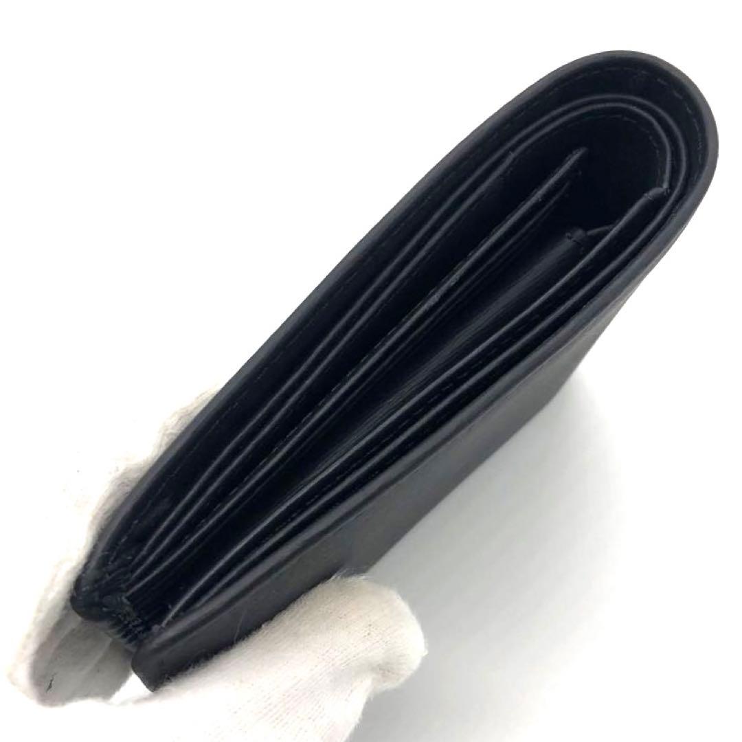 未使用☆ポーター カレント レザー　二つ折り財布 ブラック