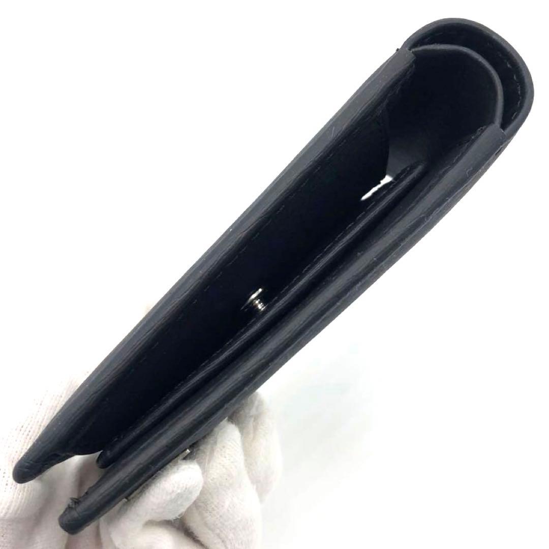 未使用☆ポーター カレント レザー　二つ折り財布 ブラック