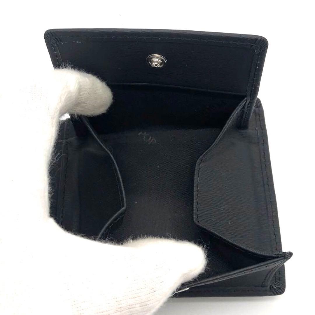 未使用☆ポーター カレント レザー　二つ折り財布 ブラック