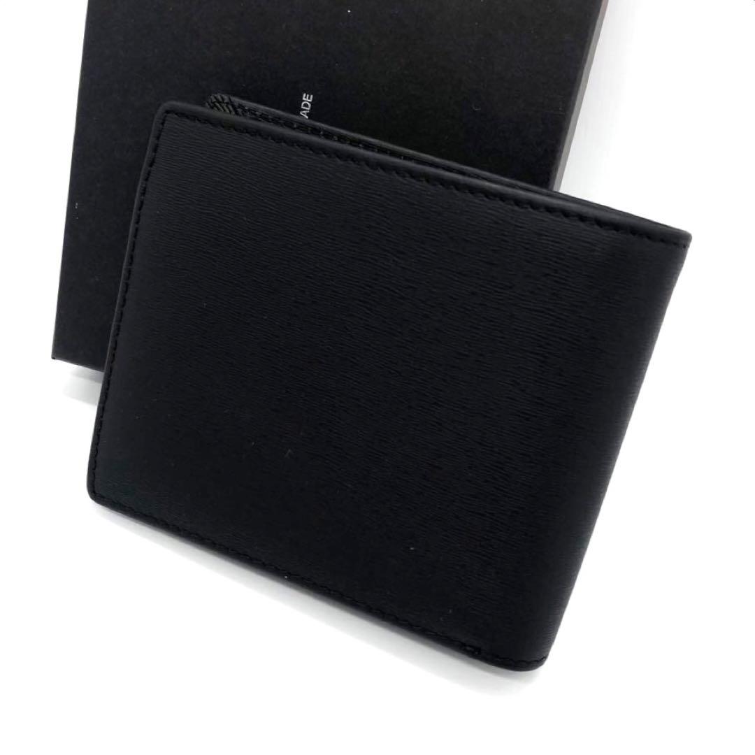 未使用☆ポーター カレント レザー　二つ折り財布 ブラック