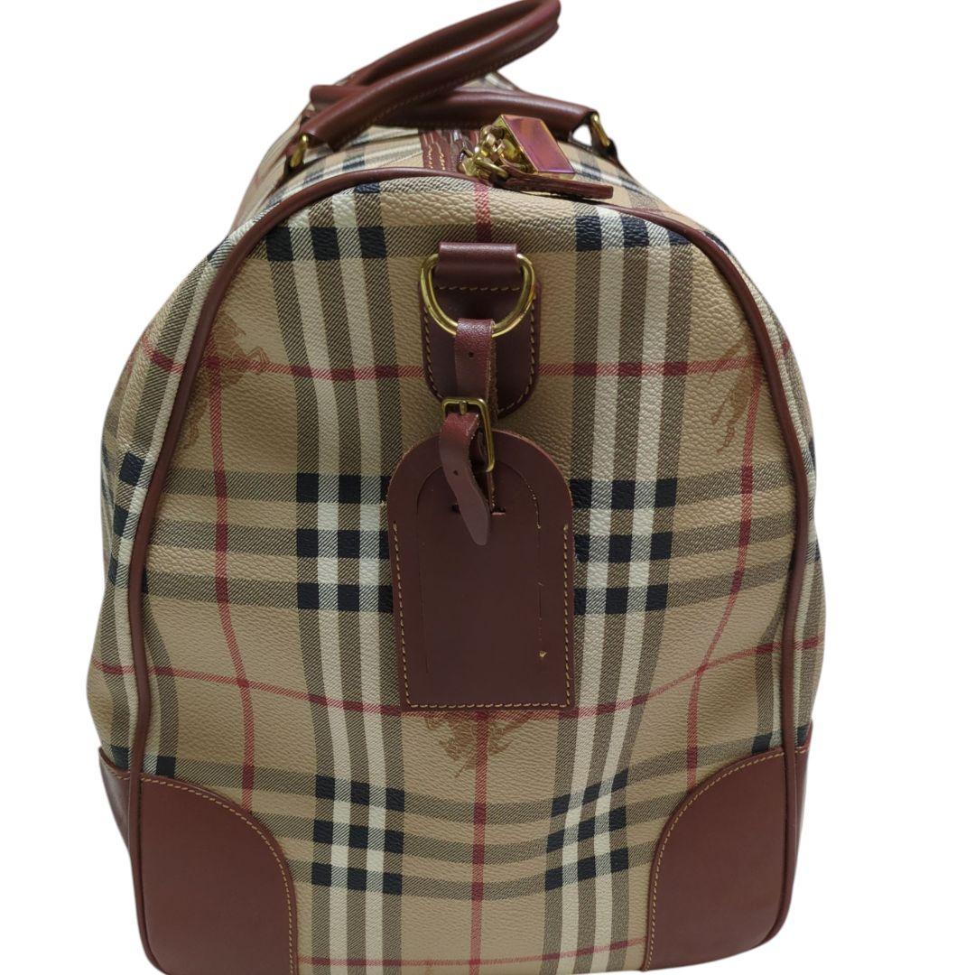 BURBERRY　ボストンバッグ　大容量　ノバチェック　男女兼用