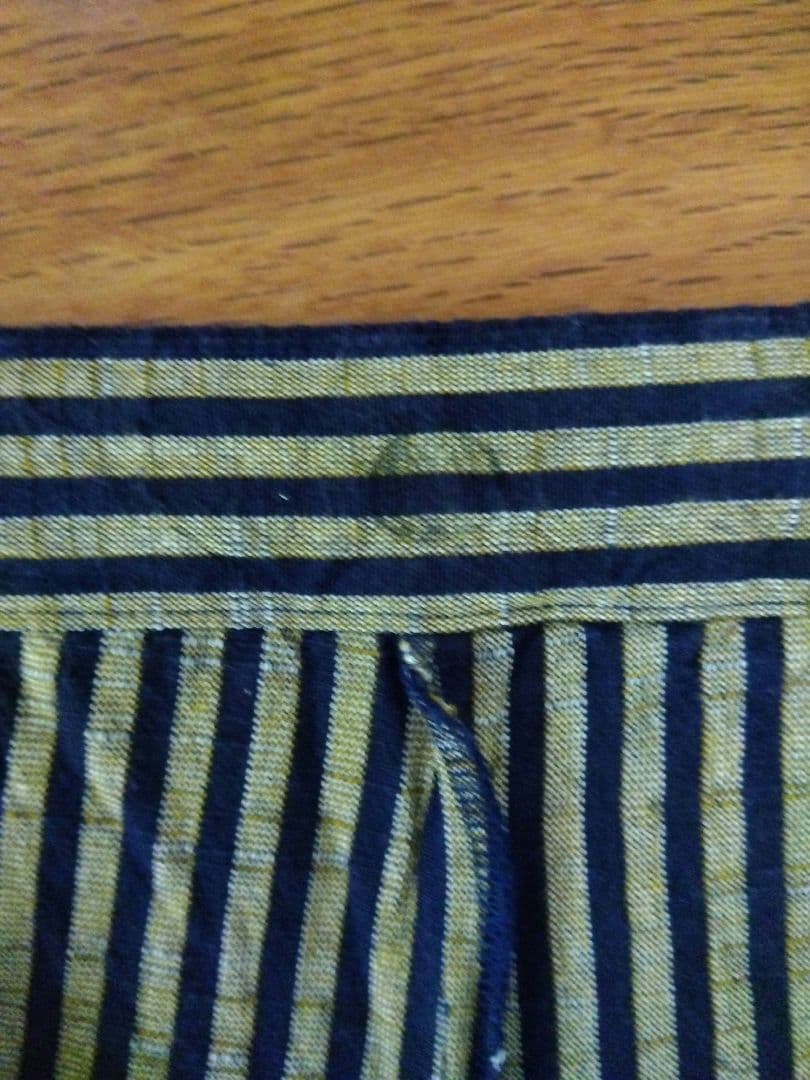 ヤンマ産業　会津木綿　棒縞 パンツ