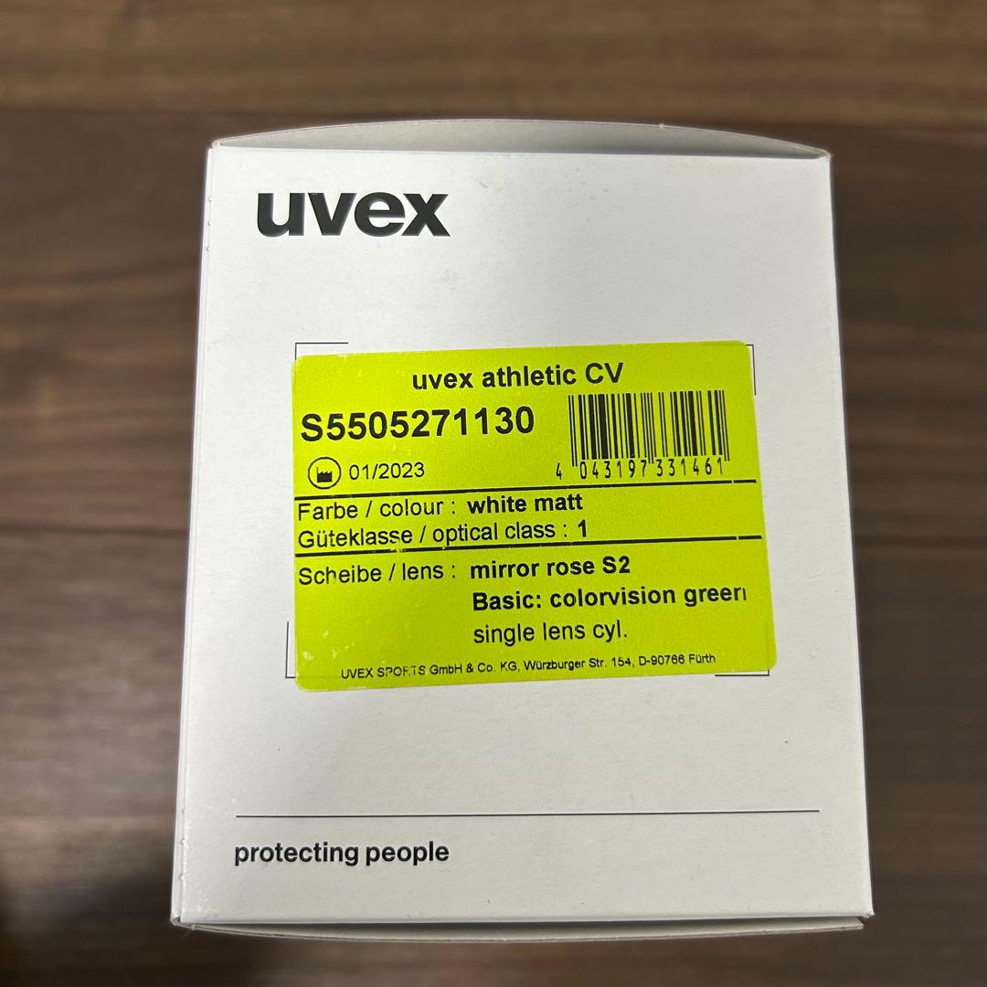 uvex athletic CV ゴーグル 平面シングルレンズ