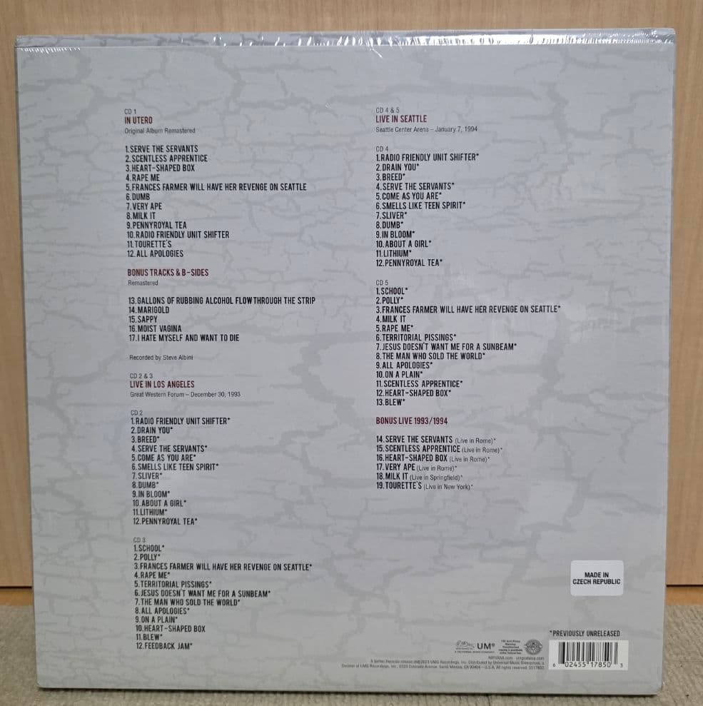 【5枚組】ニルヴァーナ/イン・ユーテロ30thスーパーデラックスエディション