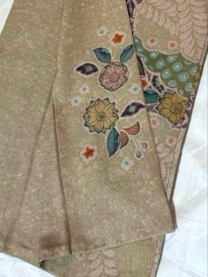 美品‼︎辻ヶ花模様　正絹　訪問着　Sサイズ　落款有り　やまと謹製