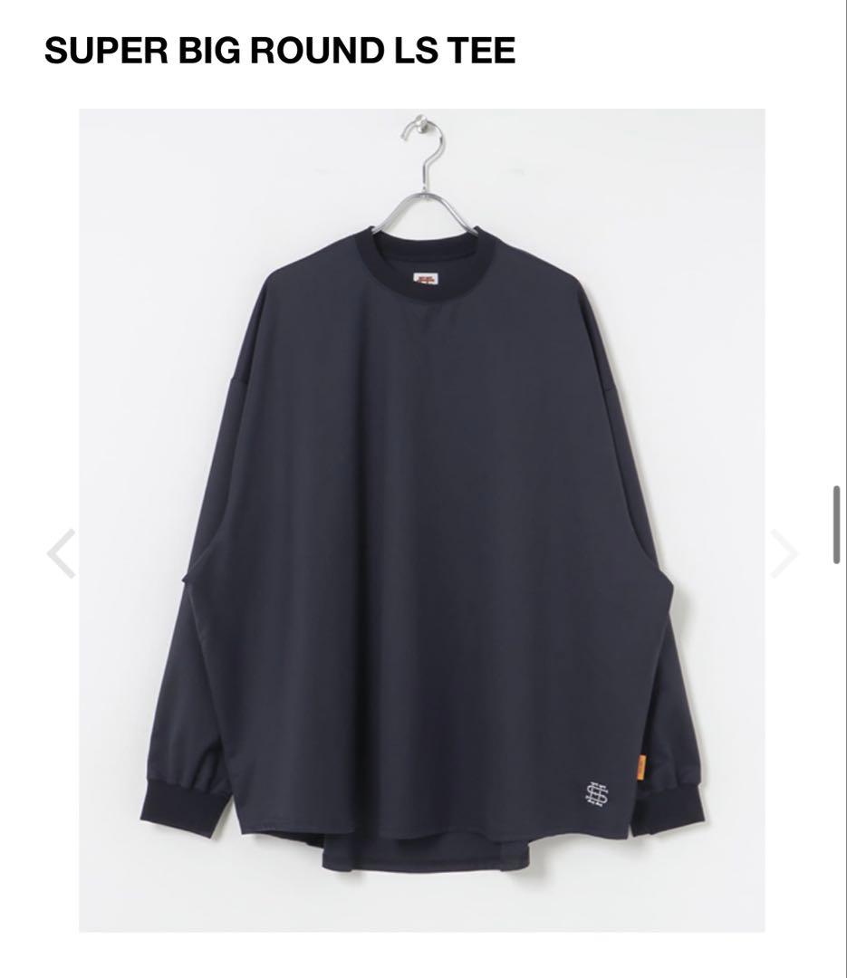 SEESEE SUPER BIG ROUND LS TEE WOOL ネイビ L