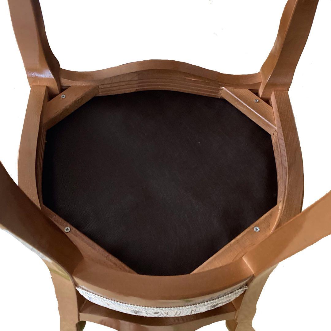 イタリア製　ダイニングチェア　猫脚④