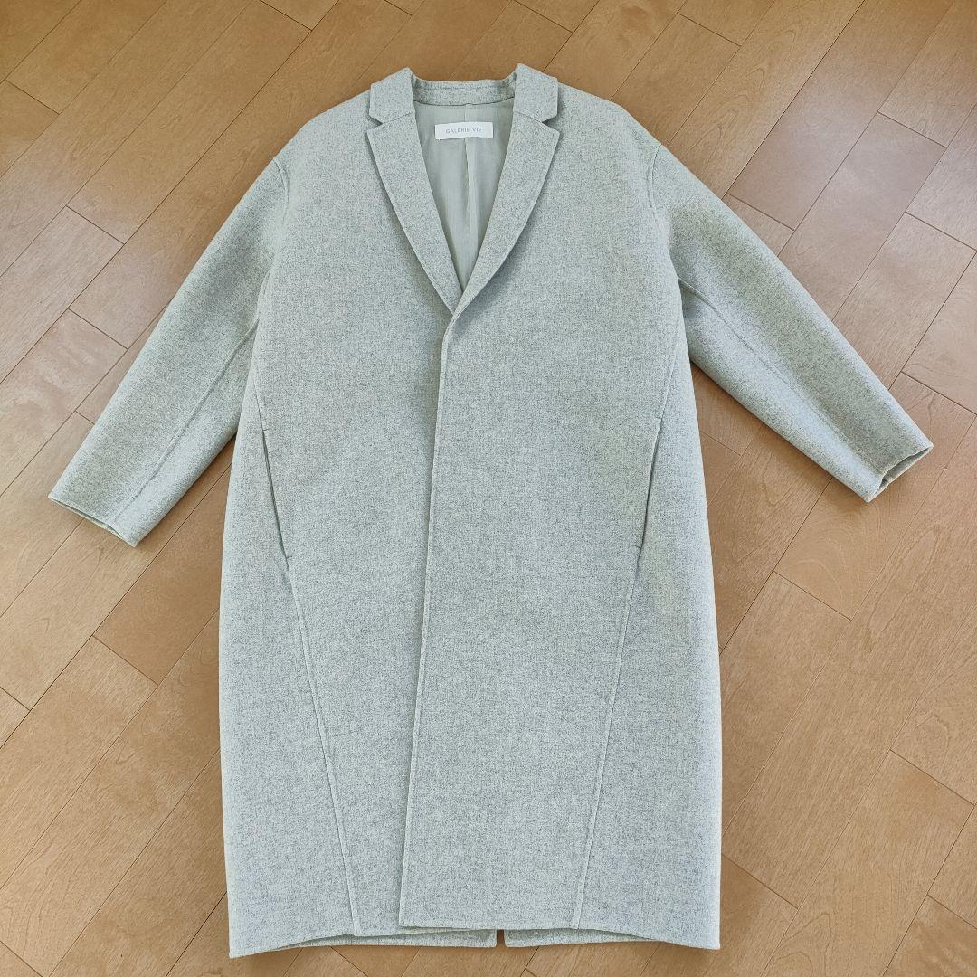 GALERIE VIE グレー チェスターコート