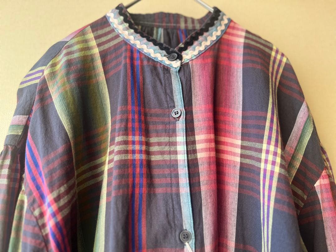 GO TO HOLLYWOOD 新品タグ付　マドラスチェック　ロングシャツ 01