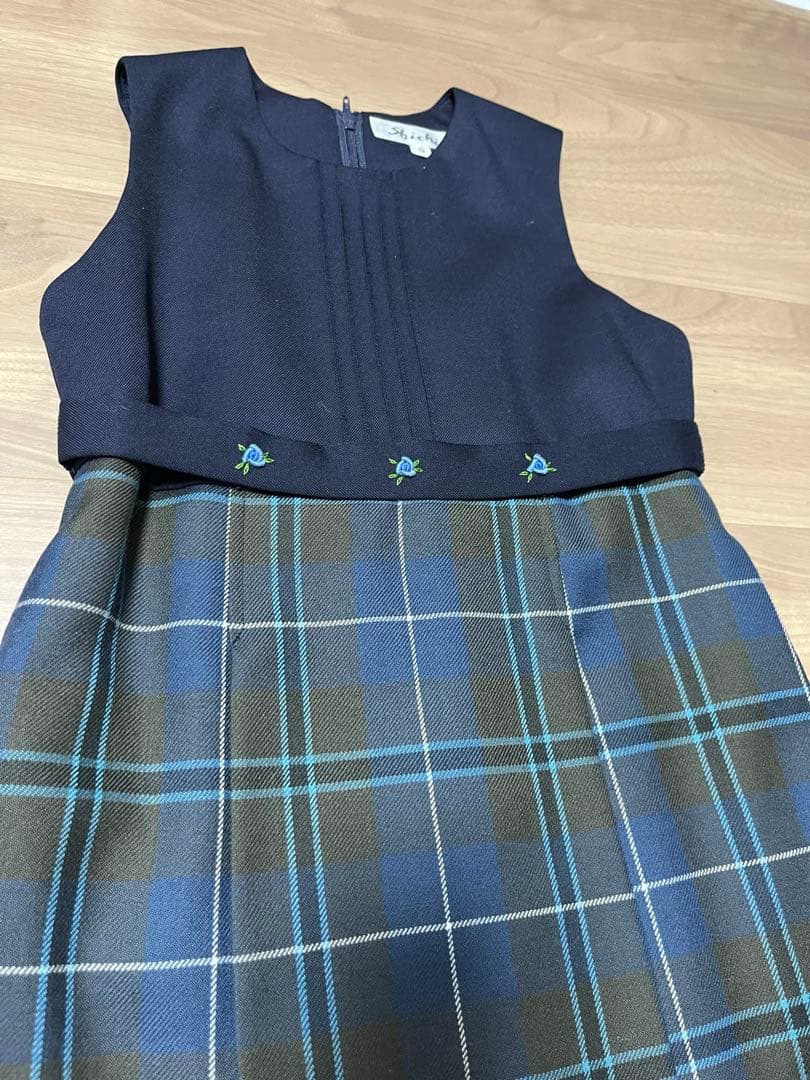 現行品　七里久美子　ジャンパースカート　新品ブラウスセット