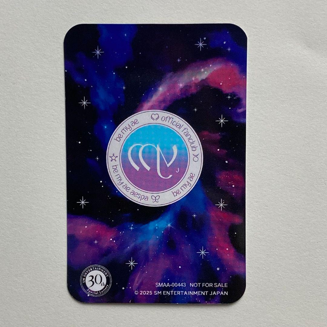 aespa カリナ SM ENTERTAINMENT 30周年 抽選会 トレカ