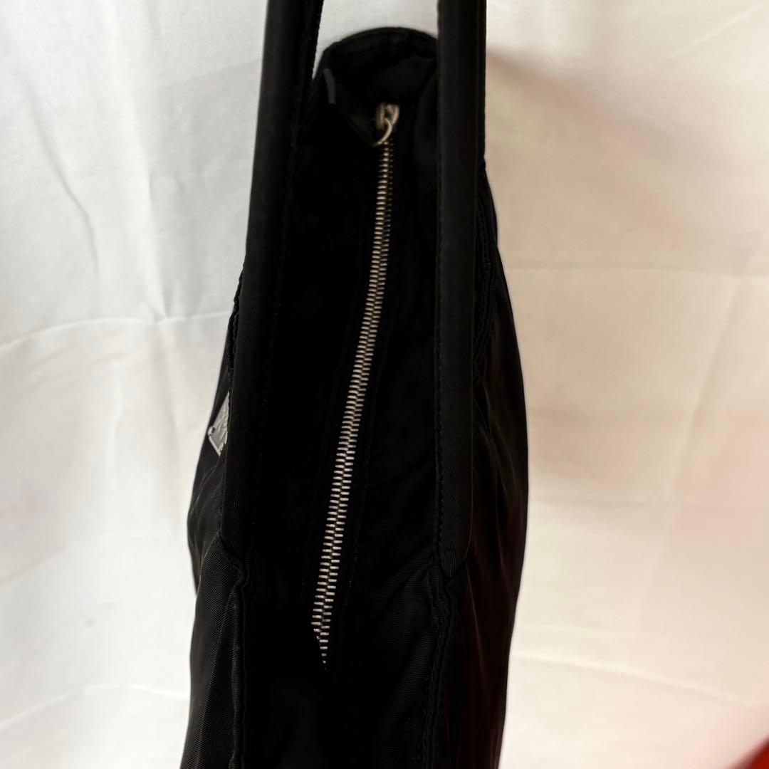 PRADA ナイロン トートバッグ レザー切替 ブラック