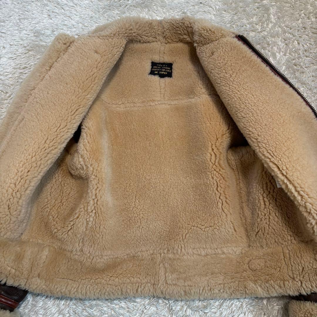 極美品✨大戦モデル　ミリタリージャケット　ムートン　B-3 ブラウン